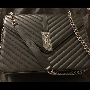 Women’s high quality grain leather black bag